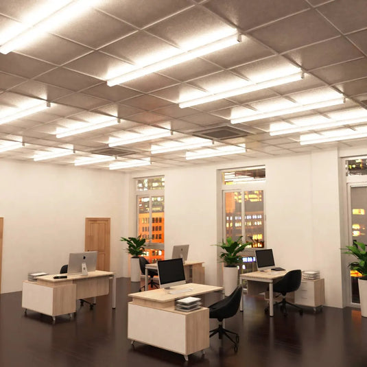 LED Batten Light in natural white light office setting