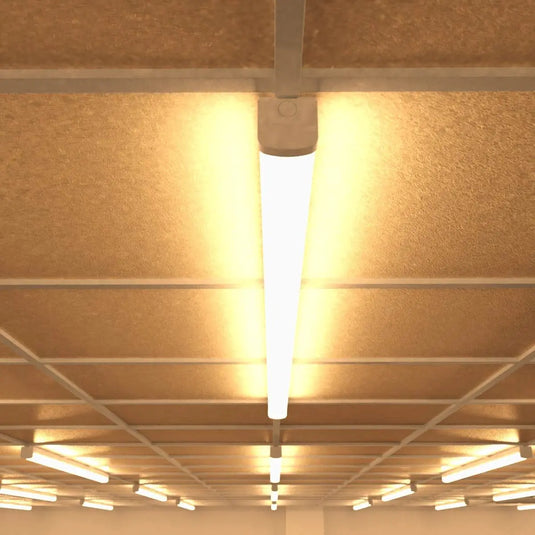 LED Batten with Microwave Sensor, Colour Adjustable in warm white light