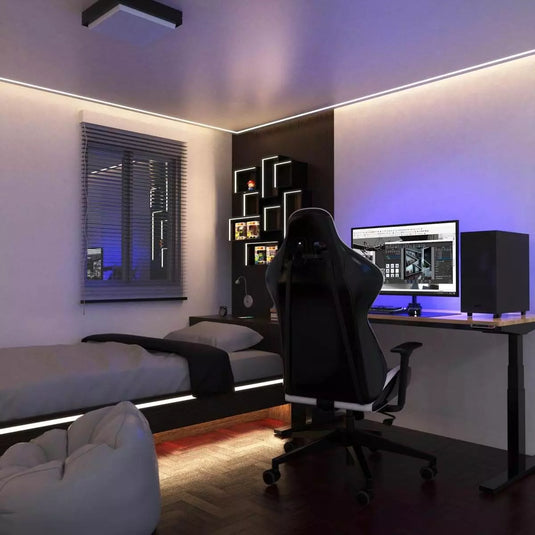 Recessed LED Profile, 7mm Deep bed and wall