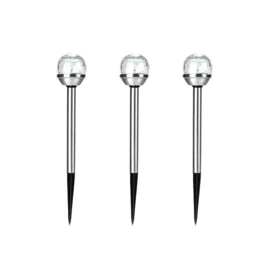 Pack of 3 Bunbury Colour Changing LED Solar Stake Lights