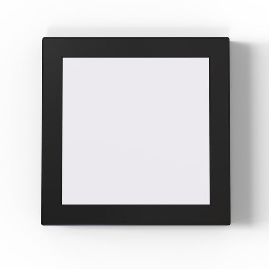 Square cabinet light with black bezel