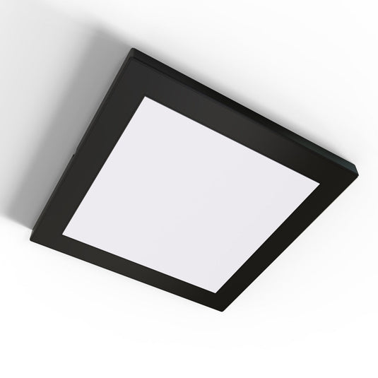 Mounted square cabinet light with magnetic frame