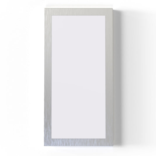 Rectangular cabinet light with magnetic cover