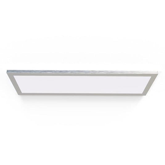 Rectangular silver cabinet light with magnetic cover
