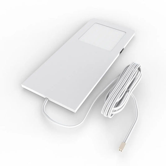 Recti Superslim 5w LED Cabinet Light, Matte White, front facing