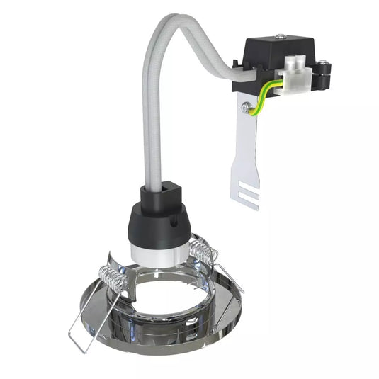 Recessed GU10 Downlight In a Polished Chrome full shot