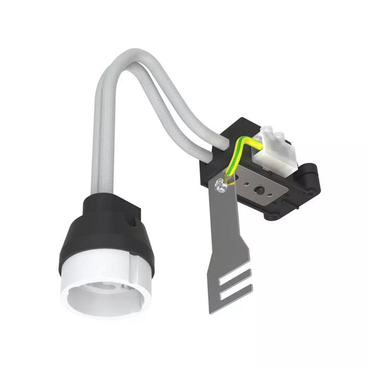 Recessed GU10 Downlight In a Polished Chrome GU10 lamp holder