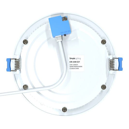 Back of a round LED panel light