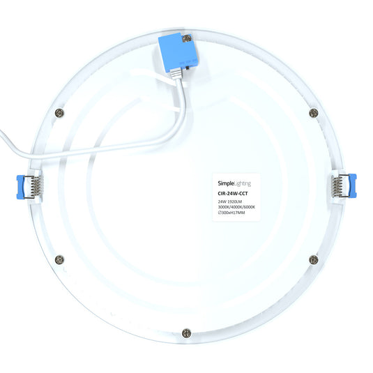 Back of the round 18w LED panel