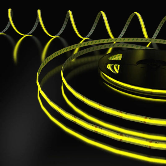 Yellow COB Dotless LED Strip Lighting