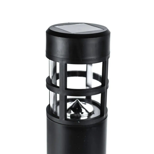 Coolah LED Solar Bollard Stake Light close up shot with solar panel on top