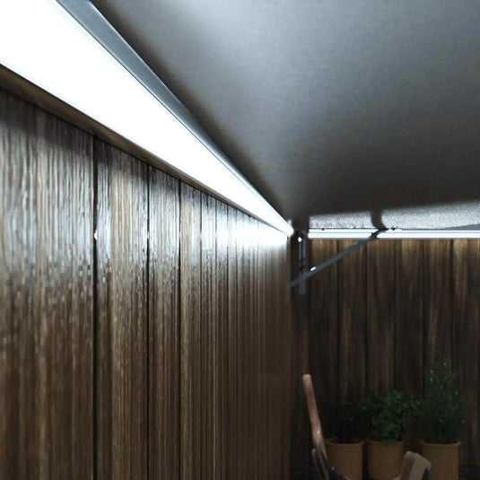 LED Corner Profile garden setting