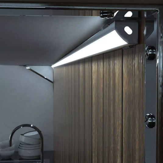LED Corner Profile kitchen setting