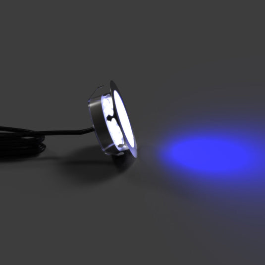 80mm decking light glowing blue