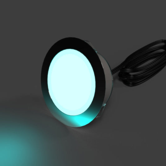 80mm decking light glowing aqua