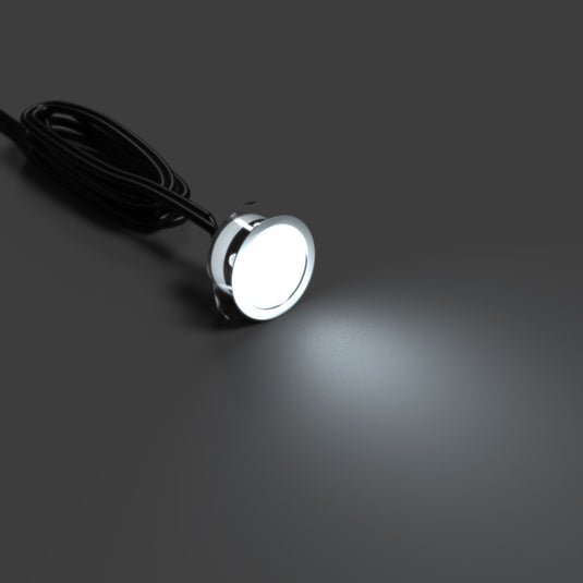 10 Pack - 39.5mm, IP67 LED Decking Light Cool White 2