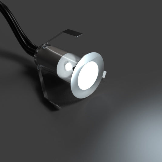 Close up of the 18mm mini decking light