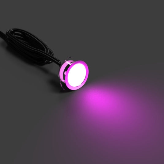 RGB decking light glowing purple