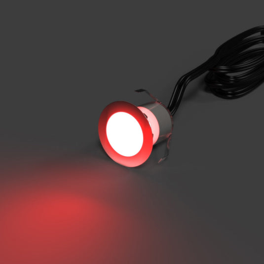 30mm RGB decking light in red