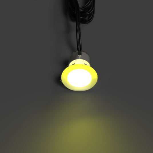 30mm decking light glowing yellow
