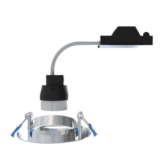 Side view of the downlight parts
