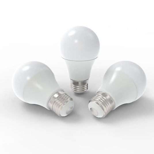 3 x Smart LED Bulbs, A60 E27, 11w Power - APP & Smart Speaker, Unlit