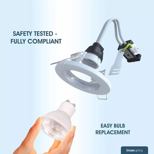 Recessed GU10 Spot Light easy installation feature