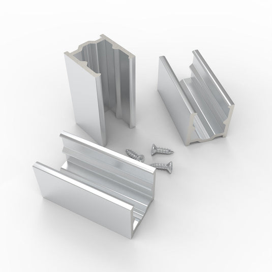 Side of the neon flex mounting clips