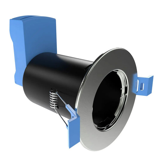 Fire Rated Downlight, GU10, Fixed - IP20 Brushed Chrome