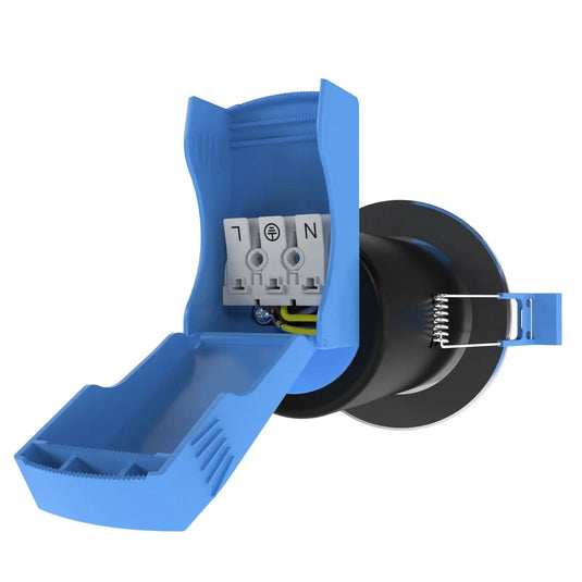 back shot with mechanism of a LED downlight