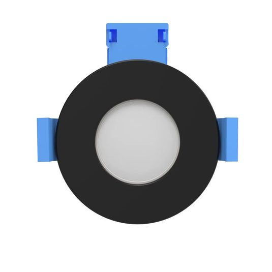 Front facing of Fixed, Fire-Rated LED Downlight - Matt Black