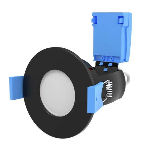 Fixed, Fire-Rated LED Downlight - Matt Black