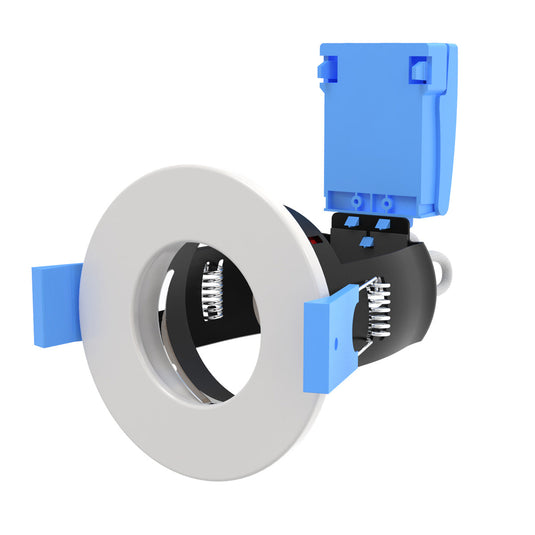 White fixed fire rated GU10 downlight