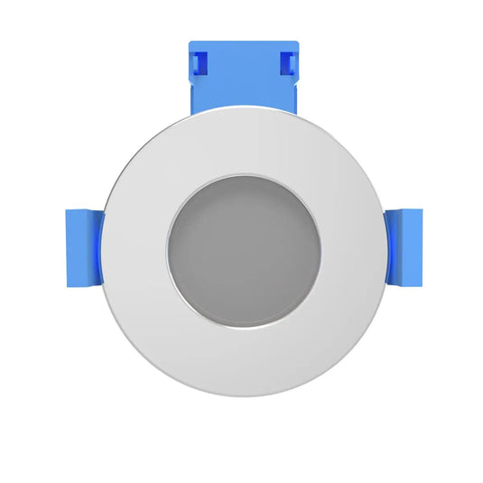 Polished Chrome, IP65 Fire Rated Downlight front facing