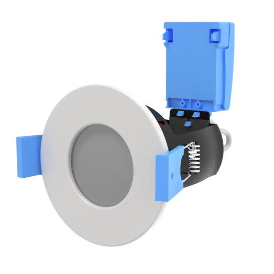 IP65, White GU10 Downlight front facing shot