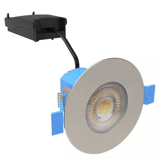 6w satin nickel led downlight full shot