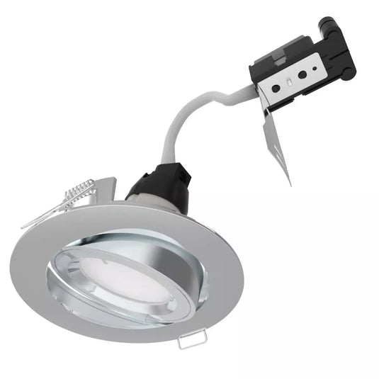 Tilt GU10 Downlight, Die-Cast, Twist & Lock - Polished Chrome