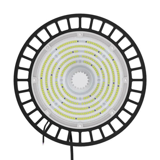 Underside of the 200w sensor high bay light