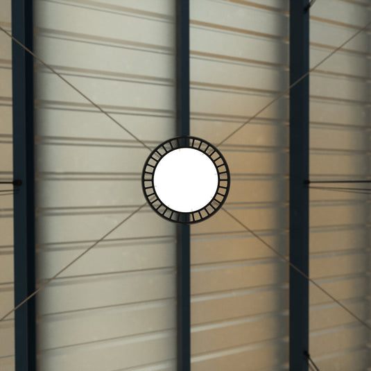 200w LED high bay light fitted to a ceiling