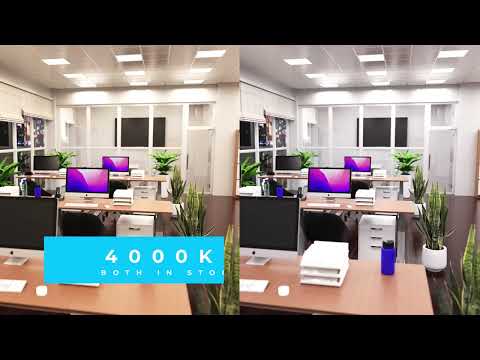 Video still of the 600x600 LED panel