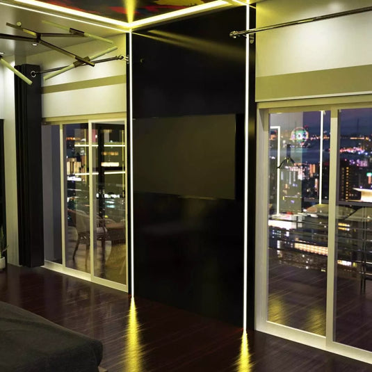 Trimless Plaster In Aluminium Profile With Diffuser & End Caps , 2m Long stunning setting in bedroom