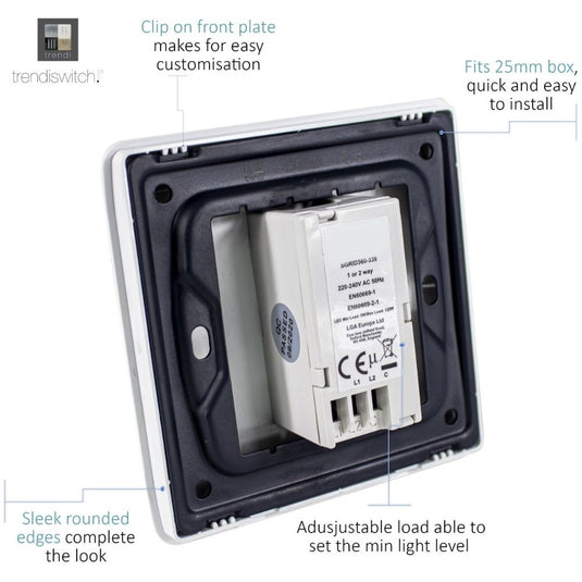 Back of the dimmer module with details