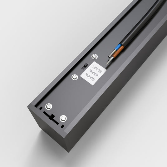 5FT (150cm) LED Linear Light CCT Selectable, Surface or Suspended Mount, Black Finish