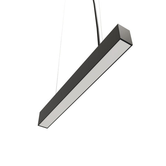 5FT (150cm) LED Linear Light CCT Selectable, Surface or Suspended Mount, Black Finish