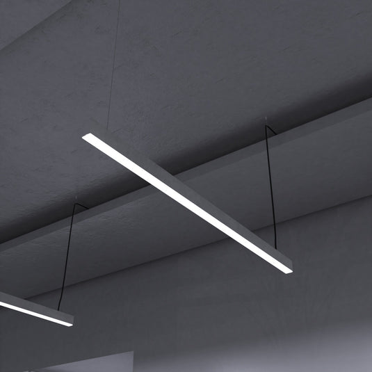 5FT (150cm) LED Linear Light CCT Selectable, Surface or Suspended Mount, White Finish