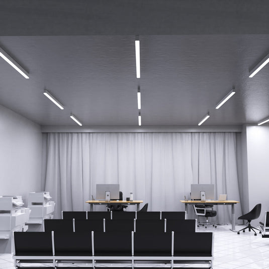 5FT (150cm) LED Linear Light CCT Selectable, Surface or Suspended Mount, White Finish
