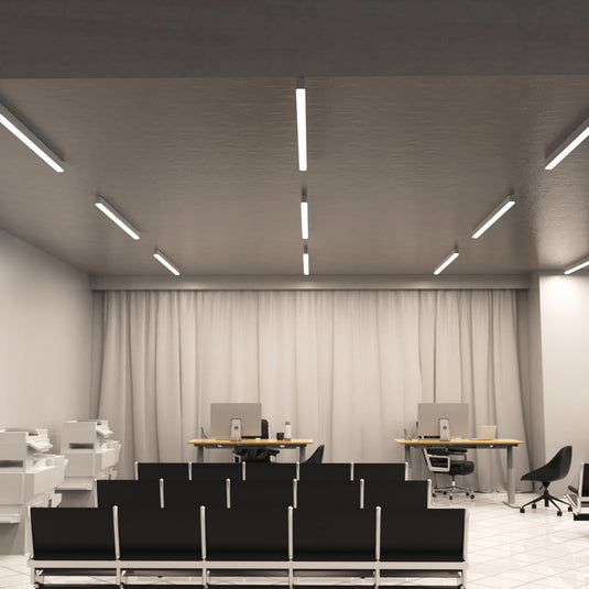 5FT (150cm) LED Linear Light CCT Selectable, Surface or Suspended Mount, White Finish