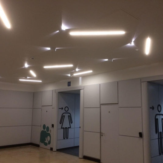 Ceiling lit with natural white LED tape