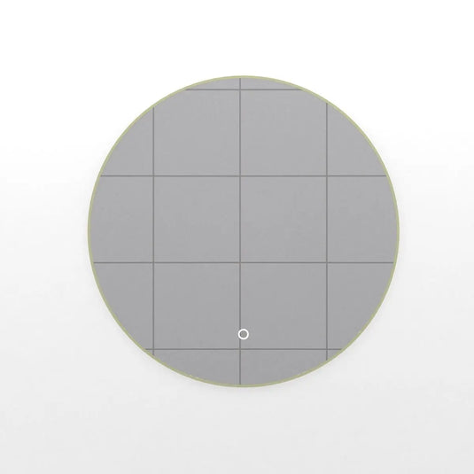 Luxe, 600mm LED Bathroom Mirror - Brushed Titanium Gold front facing shot in natural white light