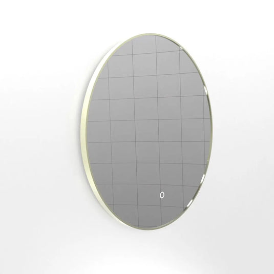 Luxe, 600mm LED Bathroom Mirror - Brushed Titanium Gold side shot